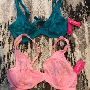 34c unlined bras. Set of two.